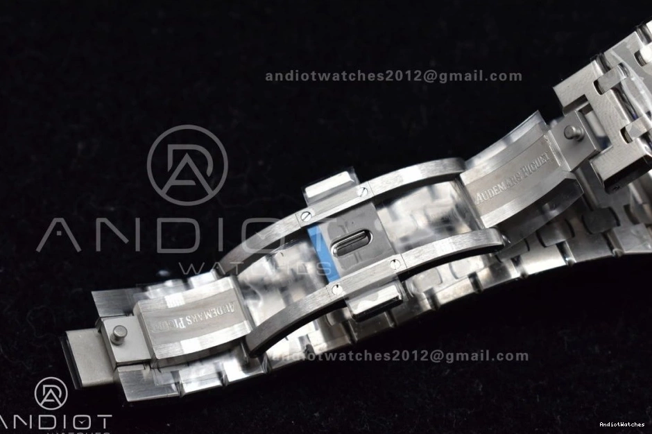 Bracelet Oak 445 APSF SS 41mm on Blue 15500 Edition Royal Textured Clone A4302 Best Dial SS Lightweight Super 1:1 0804
